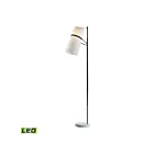 ELK Home Banded Shade D2730-LED Matte Black 1 Light 9.5W LED Floor Lamp