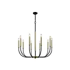ELK Home D3545 Transatlantique 600W 10-Lights Black Chandelier