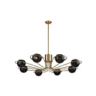 ELK Home D3875 Scarab 480W 8-Lights Satin Brass Chandelier