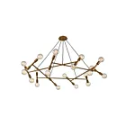 ELK Home D4350 Guesting 1200W 20-Lights Antique Brass Chandelier