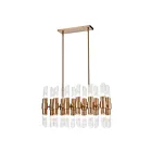 ELK Home Carisbrooke D4457 Burnished Brass 24 Lights 960W Linear Chandelier