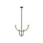 ELK Home H0018-10371 240W 4-Light Matte Black Pendant
