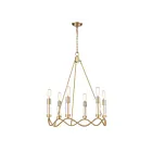 ELK Home H0018-8564 Celsius 360W 6-Lights Satin Brass Chandelier