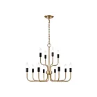 ELK Home H0018-8566 Epping Avenue 480W 12-Lights Aged Brass Chandelier