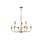 ELK Home H0019-9618 Inga 540W 9-Lights Brass Chandelier