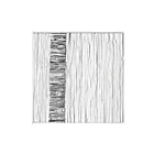 ELK Home H0036-9737 White Stripe Wood Dimensional Wall Art
