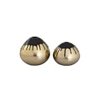 ELK Home H0807-9269-S2 Brass Abbott Vases - Set of 2