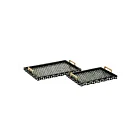 ELK Home H0807-9764-S2 Dark Green Futrelle Trays - Set of 2