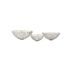 ELK Home H0807-9794-S3 Nickel Shore Weave Baskets - Set of 3