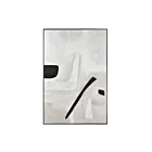 ELK Home S0016-9830 White Foxx Abstract Wall Art
