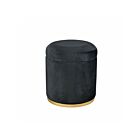 ELK Home S0035-9178 Black Raina Ottoman