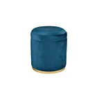 ELK Home S0035-9180 Dark Blue Raina Ottoman