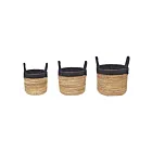 ELK Home S0077-8234-S3 Natural Holset Baskets - Set of 3