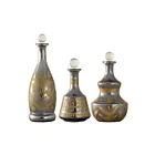 ELK Home S0807-8757-S3 Antique Silver Kemal Bottles - Set of 3