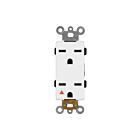 Enerlites 61550-IG-W Isolated Ground Decorator Duplex Receptacle