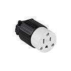 Enerlites 66201-BK Straight Blade Cord Connector