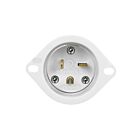 Enerlites 66213-W Straight Blade Flanged Inlet