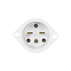 Enerlites 66223-W Straight Blade Flanged Inlet