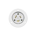 Enerlites 66403-W Locking Flanged Inlet