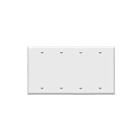 Enerlites 8804-W Blank Cover Four-Gang Wall Plate