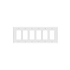 Enerlites 8836M-W Decorator/GFCI Six-Gang Wall Plate