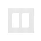 Enerlites SI8832-W Screwless Decorator/GFCI Two-Gang Wall Plate
