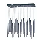 ET2 Lighting E10010-BC Flute 35-Lights 35W Black Chrome Pendant