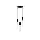 ET2 Lighting E11013-144BK Reeds 3-Lights 15W Black Pendant
