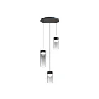 ET2 Lighting E21183-142GM Highball 3-Lights 27W Gunmetal Pendant