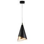 ET2 Lighting E21448-BKMG Mermaid 1-Light 12W Black/Metallic Gold Pendant