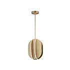 ET2 Lighting E21486-SBR Interval 1-Light 35W Satin Brass Pendant