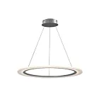 ET2 Lighting E22654-11MS Saturn II LED 1-Light 32W Matte Silver Pendant