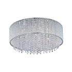 ET2 Lighting Spiral E23133-10PC 7-Lights 28W Polished Chrome LED Semi Flush Mount