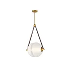ET2 Lighting E24089-90NAB Dispatch 1-Light 18W Natural Aged Brass Pendant