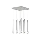 ET2 Lighting E24217-122SN Stillo 9-Lights 13.5W Satin Nickel Pendant