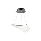ET2 Lighting E24881-133BGM Rinkle 1-Light 7.8W Brushed Gunmetal Pendant