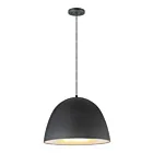 ET2 Lighting E24916-BKSBR Fungo 1-Light 12W Black/Satin Brass Pendant