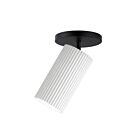 ET2 Lighting Pleat E25039-WTBK 7W White/Black LED Outdoor Wall Sconce