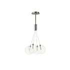 ET2 Lighting E25084-18SN Burst 4-Lights 7.2W Satin Nickel Pendant