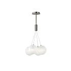 ET2 Lighting E25084-54SN Burst 4-Lights 7.2W Satin Nickel Pendant