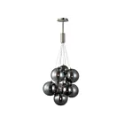 ET2 Lighting E25087-142SN Burst 9-Lights 16.2W Satin Nickel Pendant