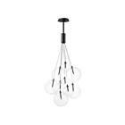 ET2 Lighting E25087-18BK Burst 9-Lights 16.2W Black Pendant