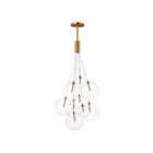 ET2 Lighting E25087-18GLD Burst 9-Lights 16.2W Gold Pendant