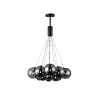 ET2 Lighting E25089-142BK Burst 12-Lights 21.6W Black Pendant