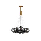 ET2 Lighting E25089-142GLD Burst 12-Lights 21.6W Gold Pendant