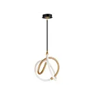 ET2 Lighting E25092-01BKGLD Mobius 1-Light 11.8W Black/Gold Pendant