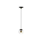 ET2 Lighting E25152-BKNAB Nucleus 1-Light 8W Black/Natural Aged Brass Pendant