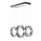 ET2 Lighting E30563-20PC Charm 3-Lights 135W Polished Chrome Pendant