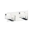 ET2 Lighting Blocs E32032-18PC 2-Lights Polished Chrome 4.4W LED Wall Sconce