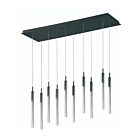 ET2 Lighting E32779-91BC Scepter 10-Lights 75W Black Chrome Pendant